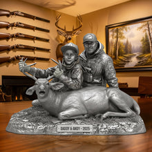 Load image into Gallery viewer, “Capture the Adventure: Personalized Hunting Trophy Moment Plaque - Custom Gifts for Dad, Son &amp; Hunting Lovers Shaped Plaques PopCulturePrints
