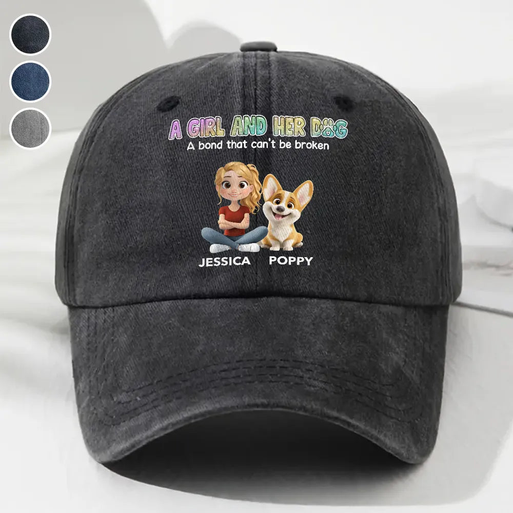 Custom Pet Lover Baseball Cap - Personalized with Cartoon Pets and Owner - Perfect Gift for Animal Lovers Hat MagicInPrints