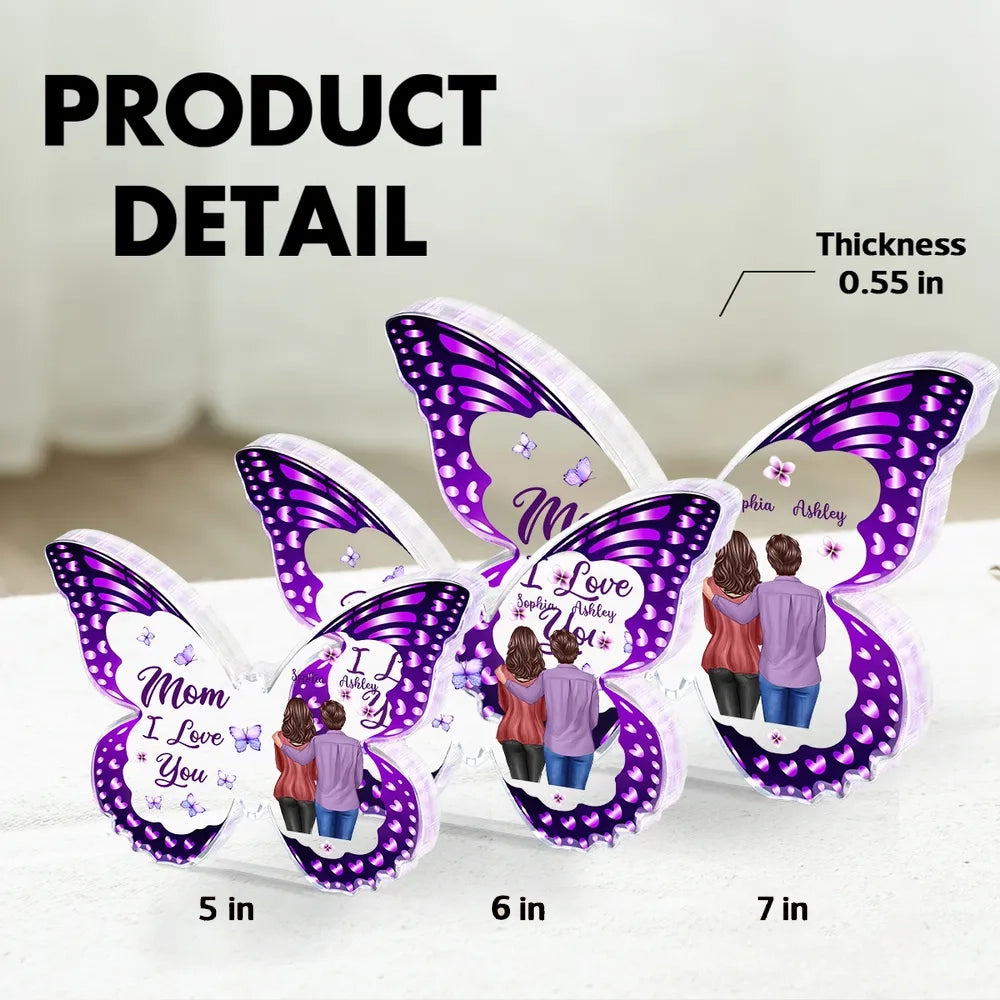 Personalized Butterfly Acrylic Plaque for Mom - Sentimental Gift for Mother's Day Plaque MagicInPrints