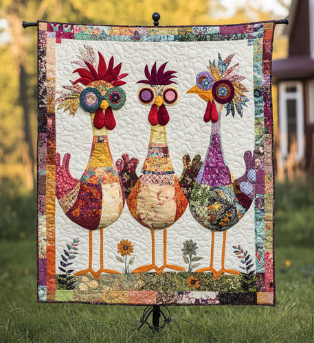 Colorful Chicken Lovers Blanket - Perfect for Cozy Evenings Blanket PopCulturePrints