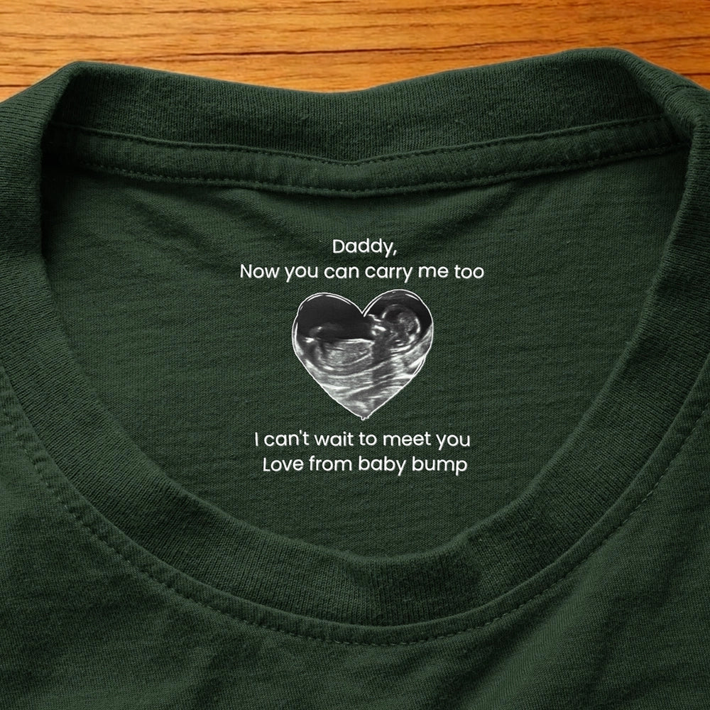 Personalized Baby Announcement T-Shirt for Dad - Sentimental Gift for Expecting Fathers Cloth MagicInPrints