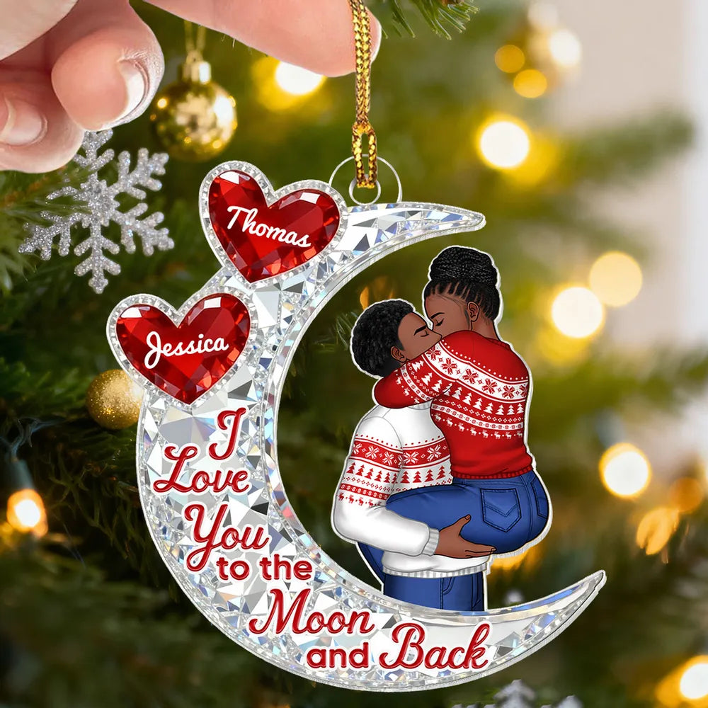 Personalized Couples Christmas Ornament - Romantic Gift for Holidays Ornament MagicInPrints