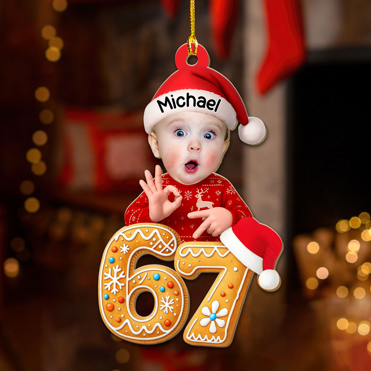 Personalized Baby Photo Christmas Ornament for Family - Holiday Keepsake Ornament MagicInPrints