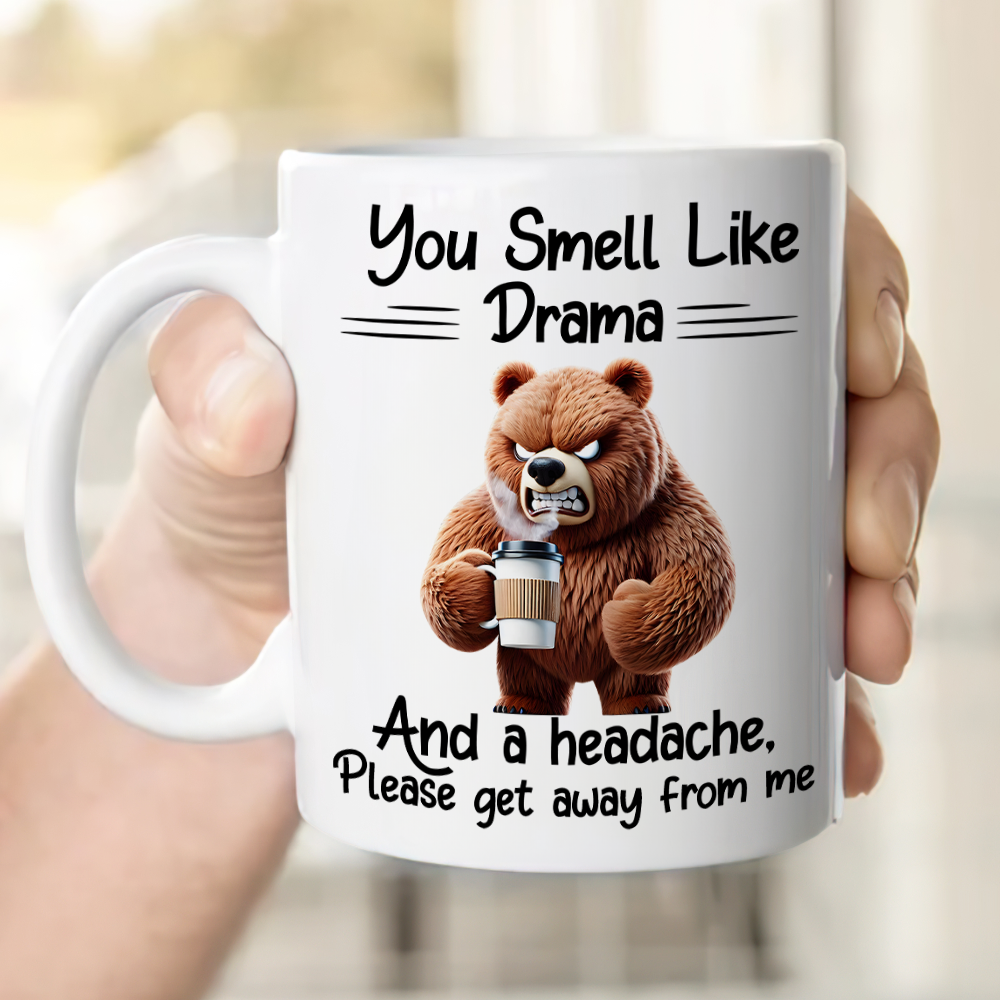 Funny Animal Coffee Mug - You Smell Like Drama Coffee Mug PopCulturePrints