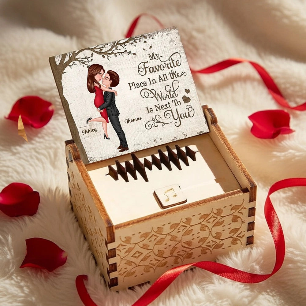 Personalized Romantic Music Box for Couples - Anniversary Gift Plaque MagicInPrints