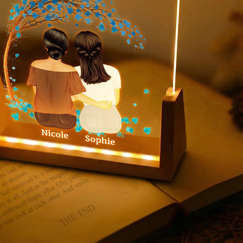 Personalized LED Acrylic Plaque for Mother and Daughters - Sentimental Gift Plaque MagicInPrints