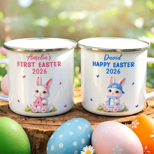 Personalized Easter Bunny Mug for Kids - First Easter 2026 Gift Cup MagicInPrints