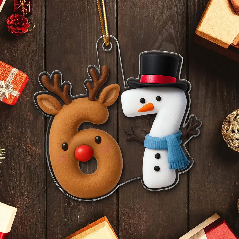Personalized Christmas Ornament for Kids - Festive Holiday Decoration 2025 Ornament MagicInPrints
