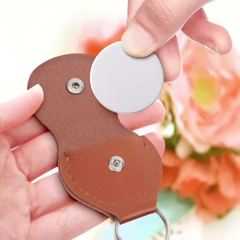 Custom Engraved Keychain for Couples with QR Code - Romantic Gift Keychain MagicInPrints