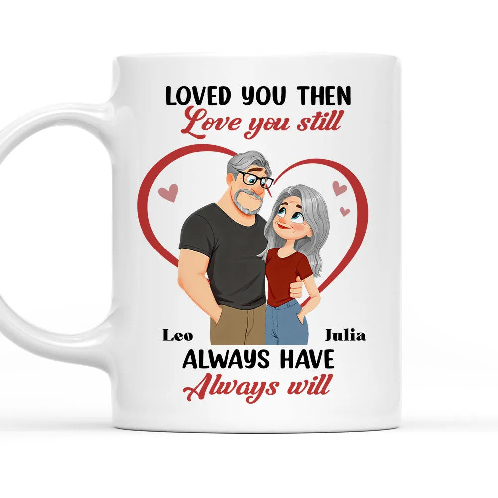 Personalized Couple Mug for Anniversary - Loved You Then, Always Will Cup MagicInPrints
