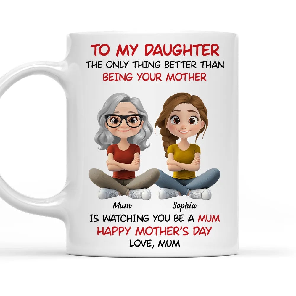 Personalized Mother's Day Mug for Daughter - Heartfelt Gift from Mum Cup MagicInPrints