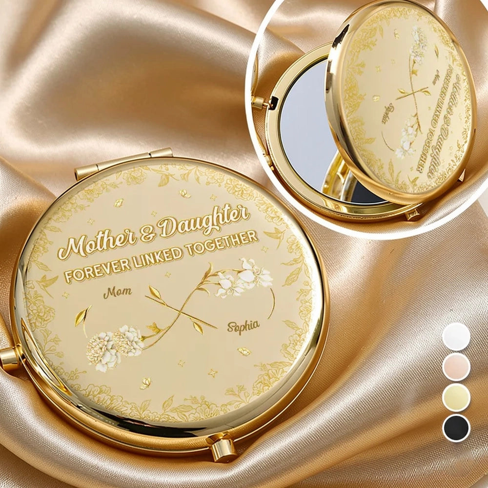 Personalized Compact Mirror for Mother & Daughter - Sentimental Gift for Special Bond Beauty Tools MagicInPrints