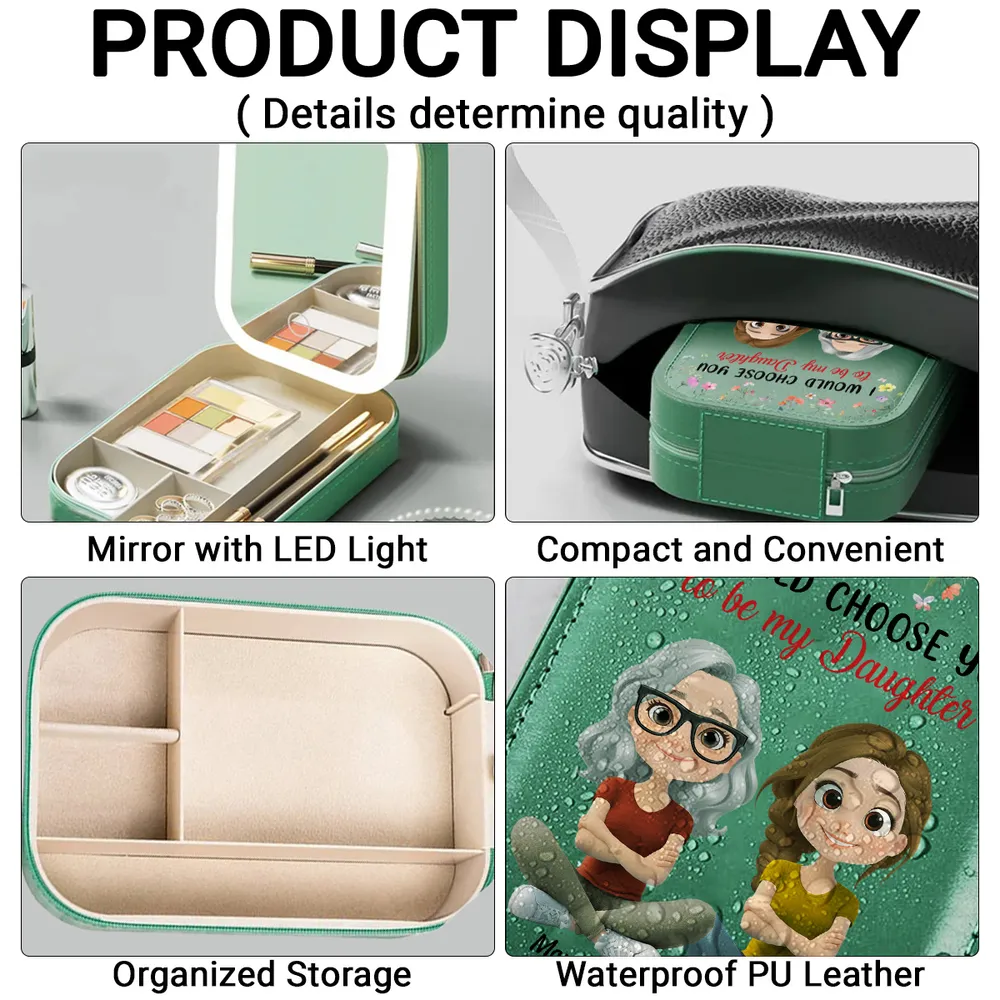 Personalized Makeup Mirror for Daughter - Sentimental Gift from Mom Beauty Tools MagicInPrints