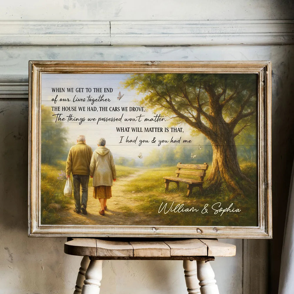 Personalized Couple Canvas Art for Seniors - Sentimental Home Decor Gift Poster or Canvas MagicInPrints