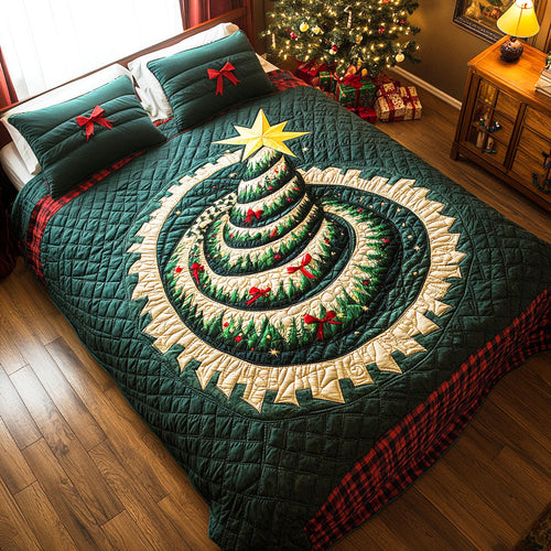 Wrap Yourself in Love – Personalized 3-Piece Quilted Bedding Set – Gift for Family Quilted Bedding Set V2 MagicInPrints