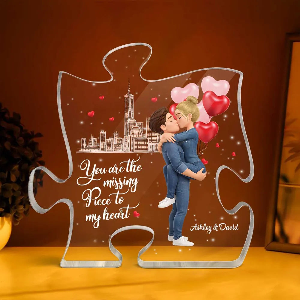 Personalized Puzzle for Couples with Romantic Design - Perfect for Anniversaries Plaque MagicInPrints