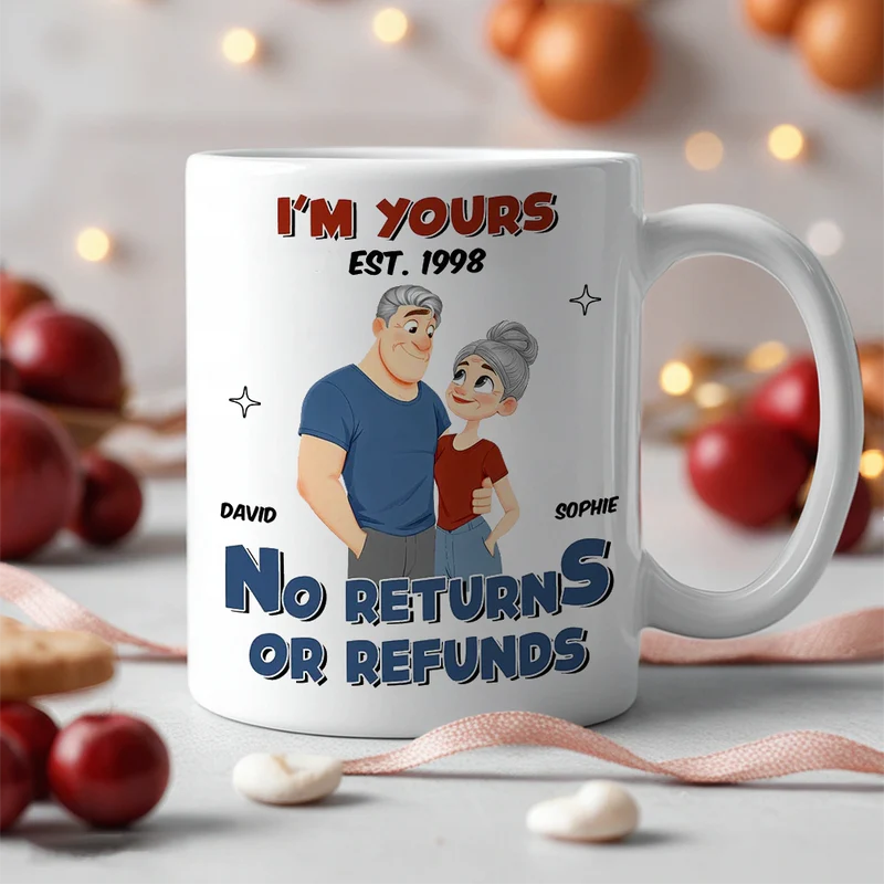 Personalized Couple Mug for Anniversary - Funny 'I'm Yours' Design Cup MagicInPrints
