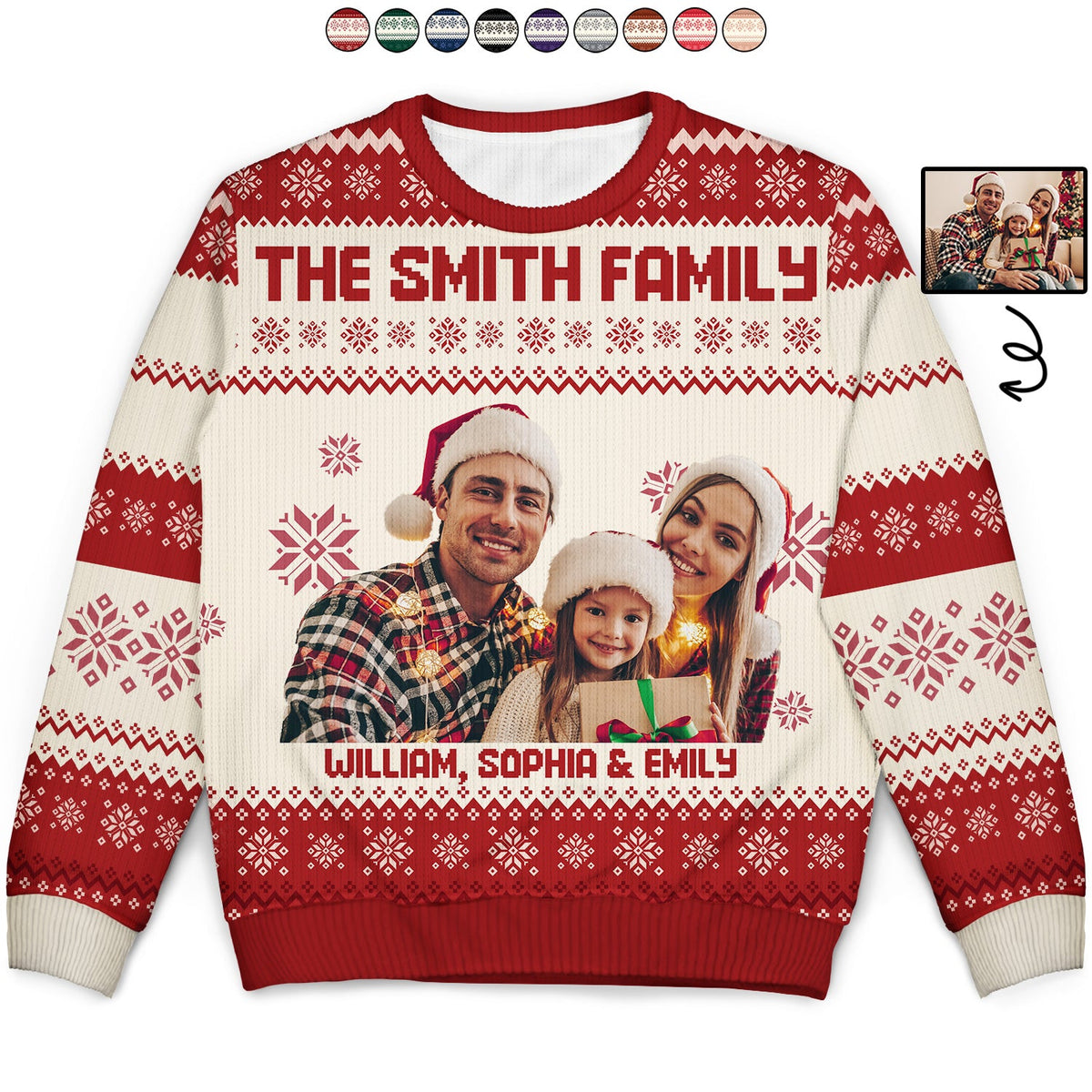 Custom Family Christmas Sweater for Adults and Kids - Personalized Holiday Gift Cloth MagicInPrints