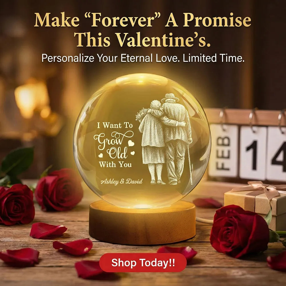 Personalized LED Night Light for Couples - Romantic Gift for Anniversary Lamp MagicInPrints