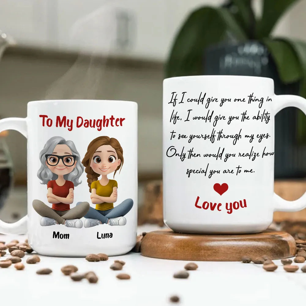 Personalized Mother Daughter Mug Set - Heartfelt Gift for Special Occasions Cup MagicInPrints