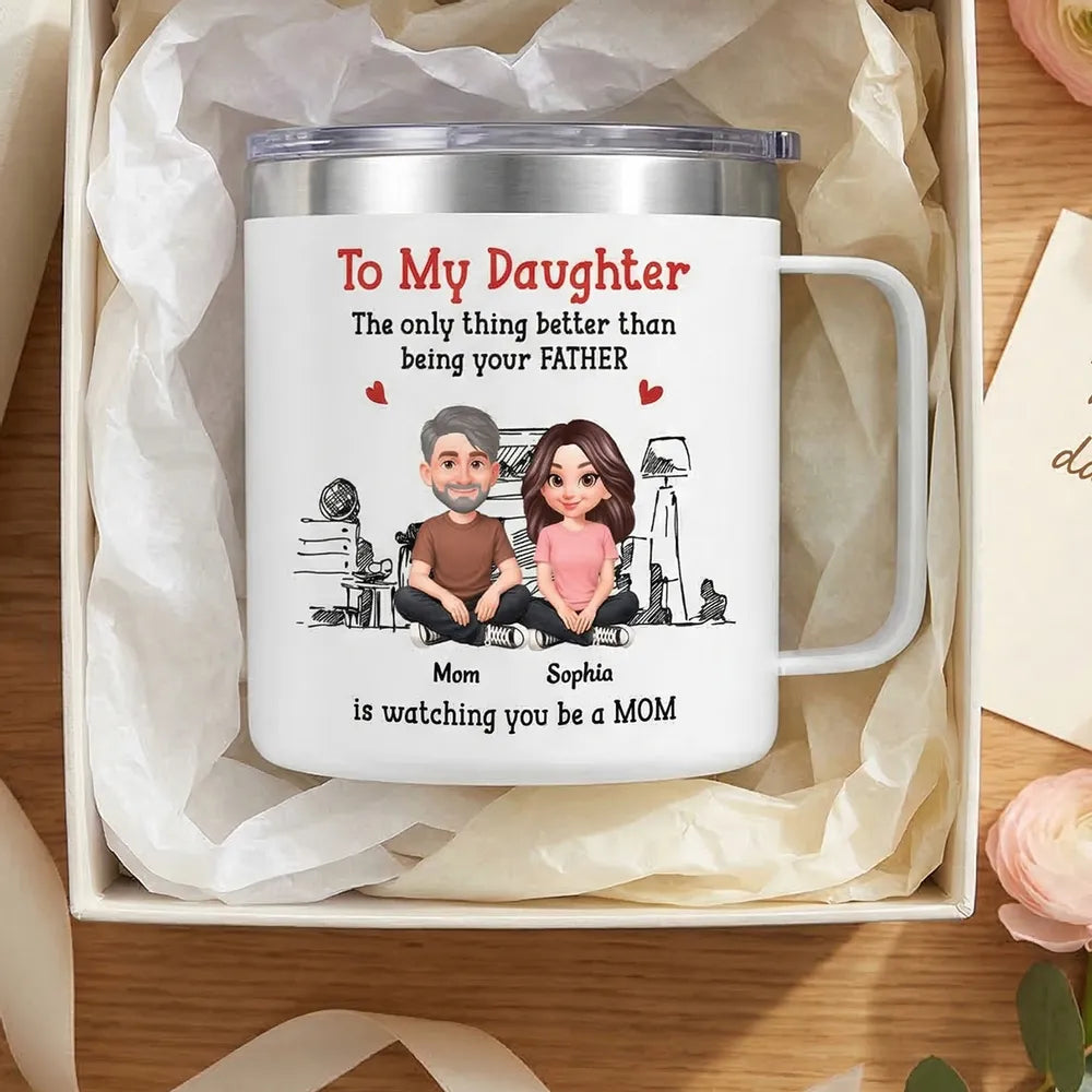 Personalized Mug for Daughter - Heartfelt Message from Mom - Sentimental Gift Cup MagicInPrints