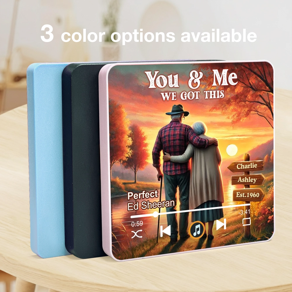 Personalized Music Plaque for Couples - Romantic Gift Anniversary Fridge Magnet MagicInPrints