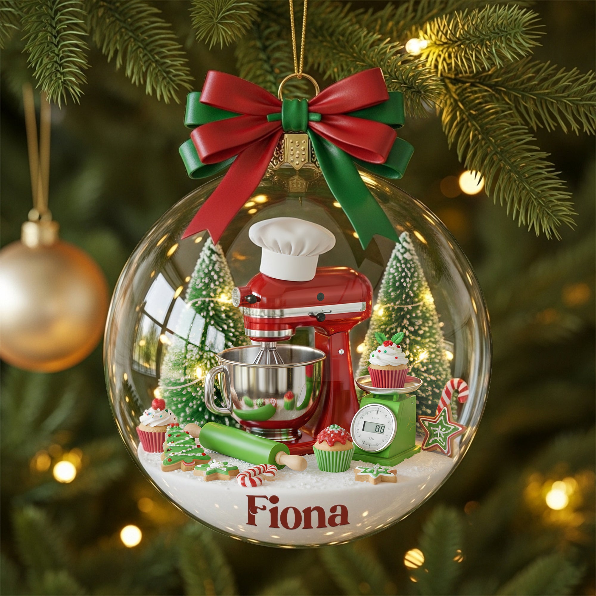 Create Your Own Holiday Cheer! Stand Mixer Ornament - Personalized Gift for Bakers Ornament MagicInPrints