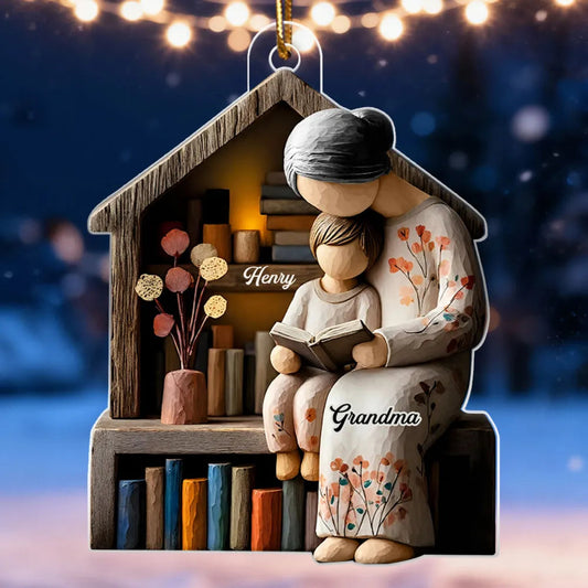 Personalized Grandma and Grandchild Ornament - Sentimental Holiday Gift Ornament MagicInPrints