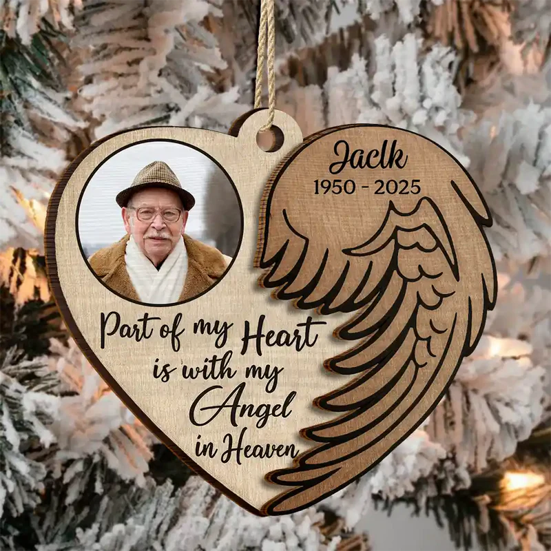 Personalized Memorial Heart Ornament for Loved Ones - Remembrance Gift Ornament MagicInPrints
