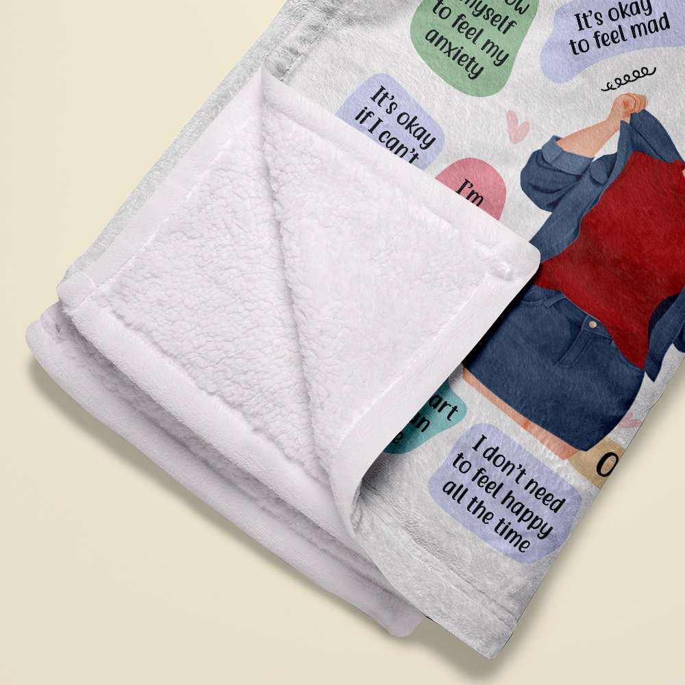 Personalized Cool Mom Affirmations Blanket Blanket PopCulturePrints