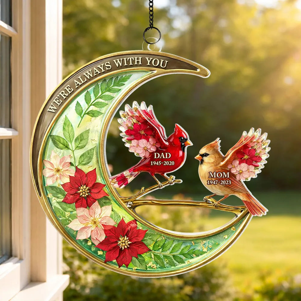 Personalized Memorial Cardinal Ornament for Dad - Remembrance Gift Ornament MagicInPrints