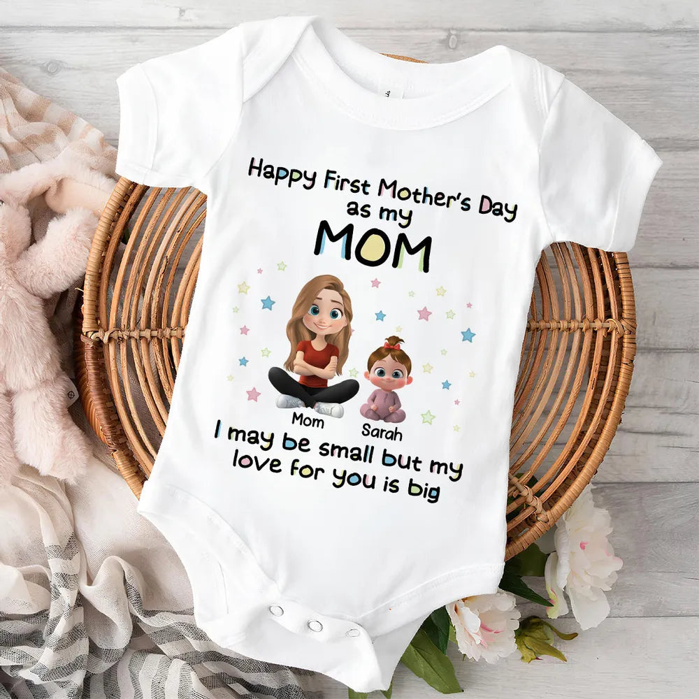Personalized Baby Onesie for Mother's Day - Cute Gift for New Moms Cloth MagicInPrints