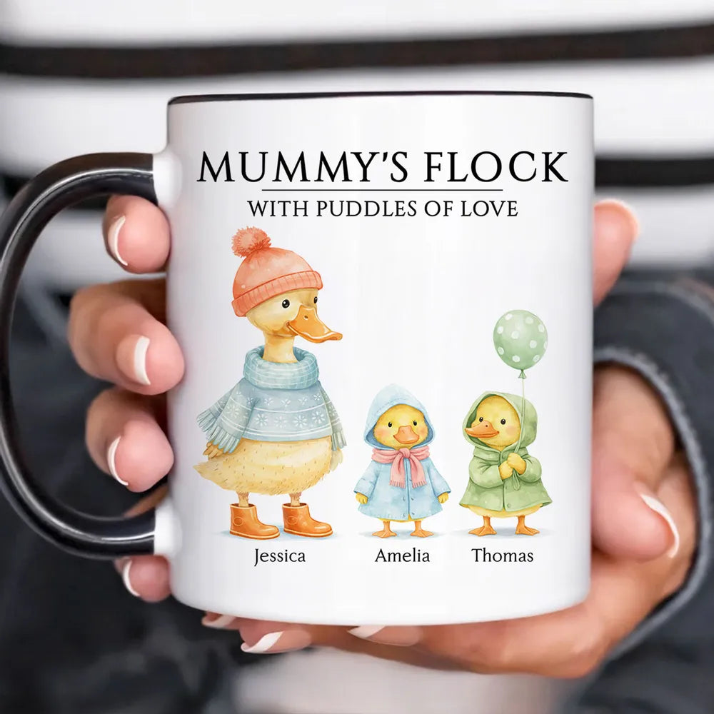 Personalized Family Duck Mug for Moms - Cute Gift for Mother's Day Cup MagicInPrints