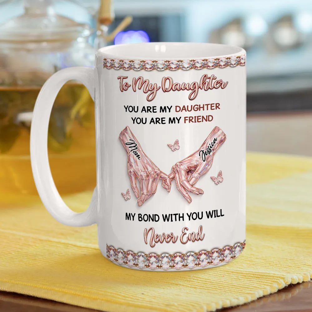 Personalized Ceramic Mug for Daughter - Sentimental Gift with Heartfelt Message Cup MagicInPrints