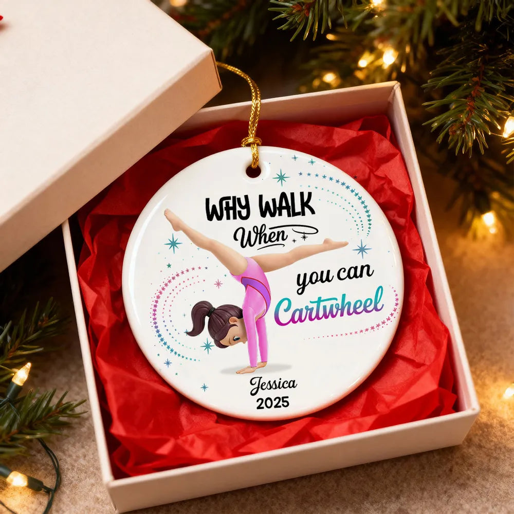 Personalized Gymnastics Ornament for Kids - Christmas Keepsake Ornament MagicInPrints