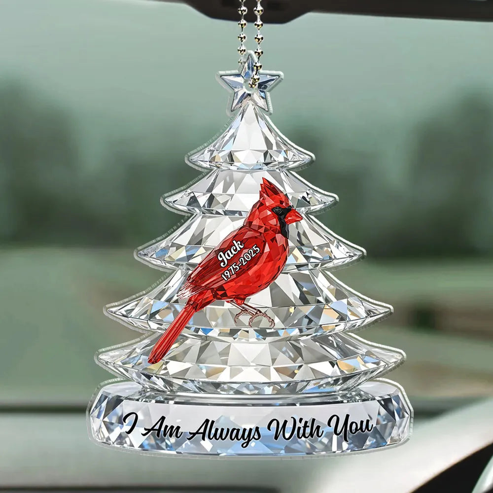 Personalized Memorial Rearview Mirror Ornament for Family - Sentimental Keepsake Car Hanger MagicInPrints