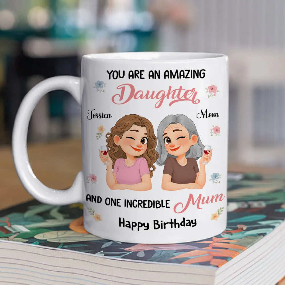 Personalized Mother's Day Mug for Mom and Daughter - Sentimental Gift Cup MagicInPrints