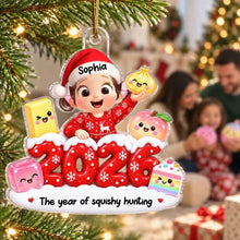 Load image into Gallery viewer, Personalized Acrylic Ornament Smiling Child Gift for Kids Christmas
