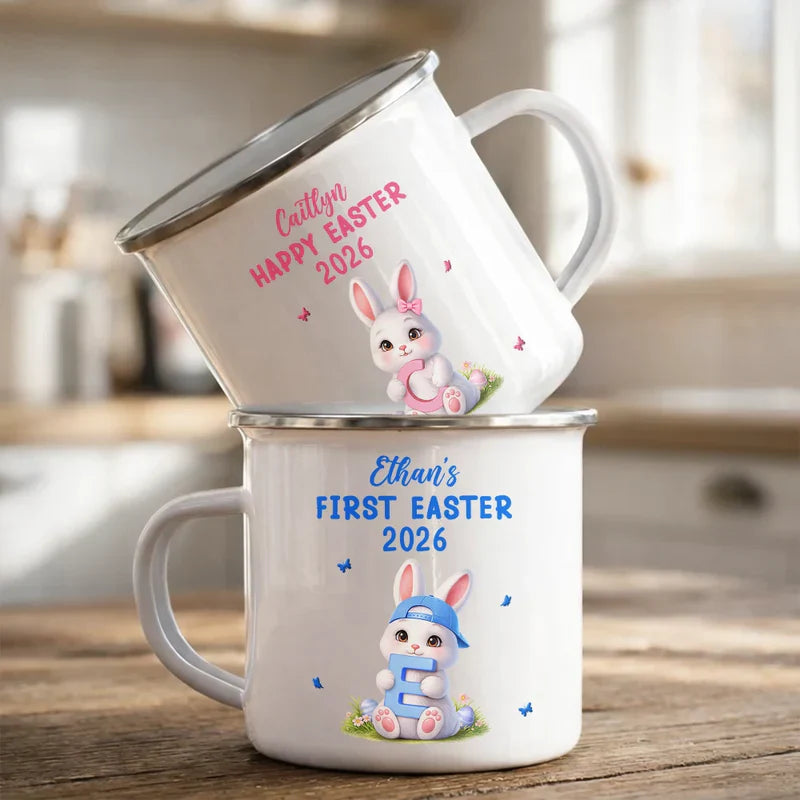 Personalized Easter Bunny Mug for Kids - First Easter 2026 Gift Cup MagicInPrints