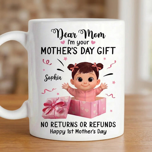 Personalized Mother's Day Mug for Mom - Cute Baby Design - First Mother's Day Gift Cup MagicInPrints