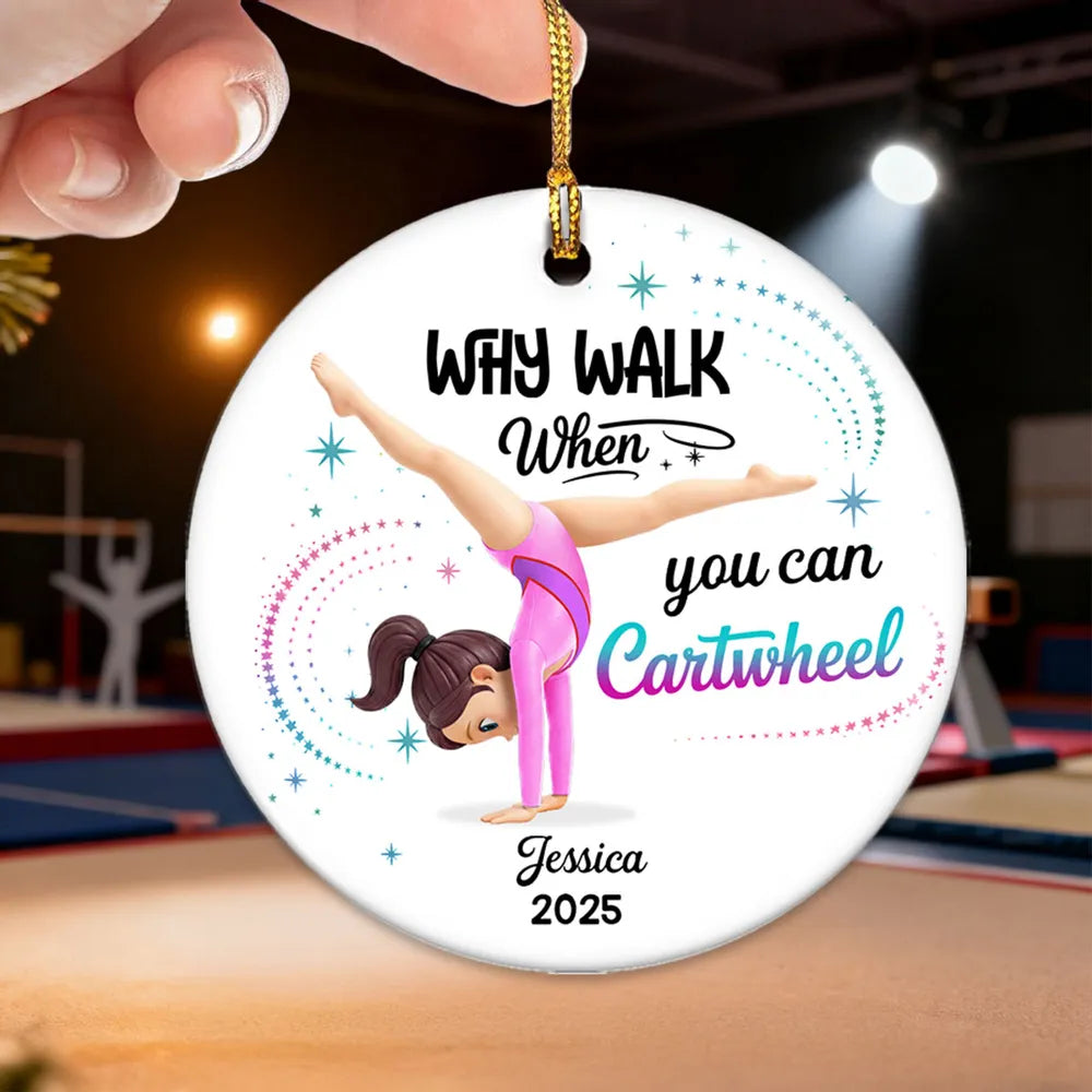 Personalized Gymnastics Ornament for Kids - Christmas Keepsake Ornament MagicInPrints