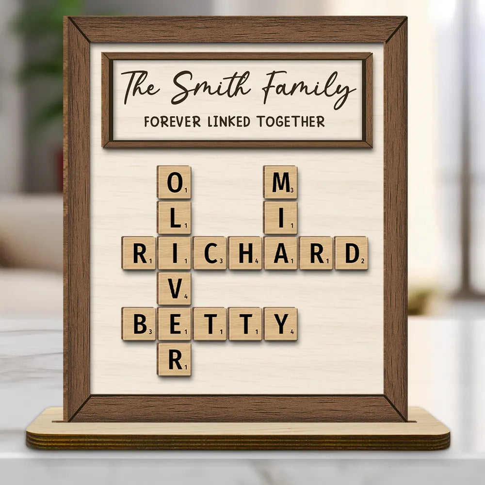 Personalized Family Name Scrabble Wall Art - Sentimental Home Decor Plaque MagicInPrints