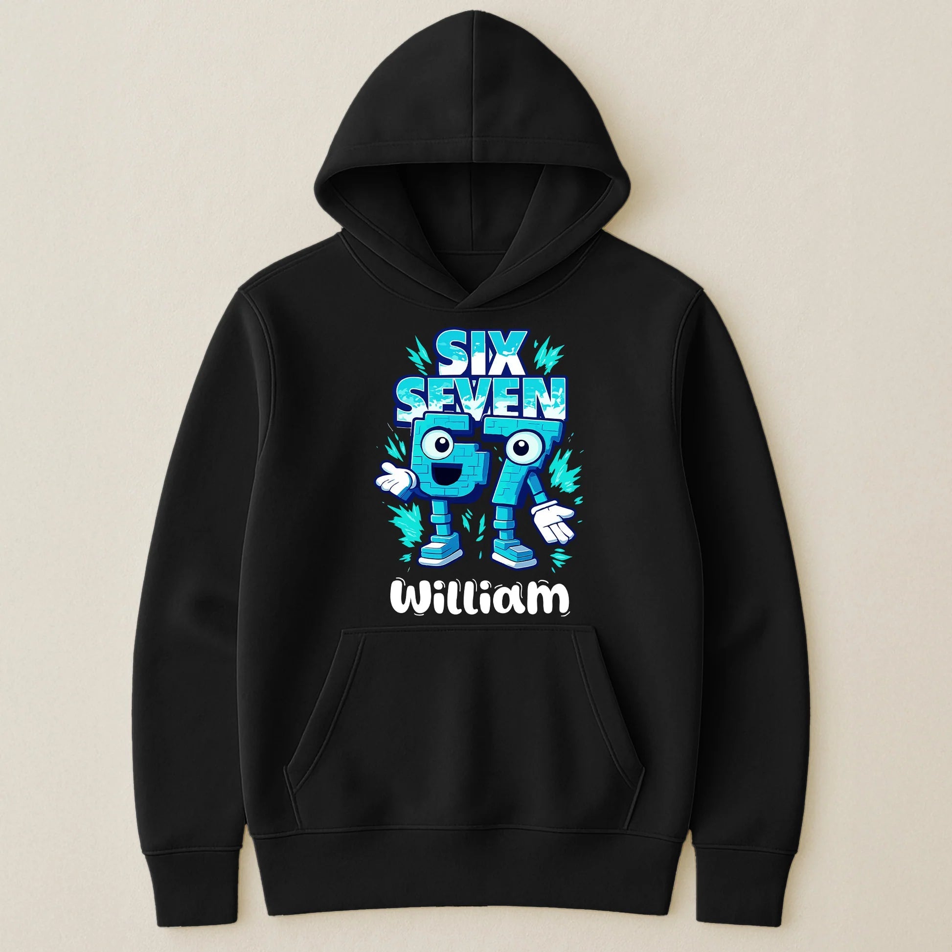 Personalized Kids Birthday T-Shirt - Robot Design for 6th or 7th Birthday Cloth MagicInPrints