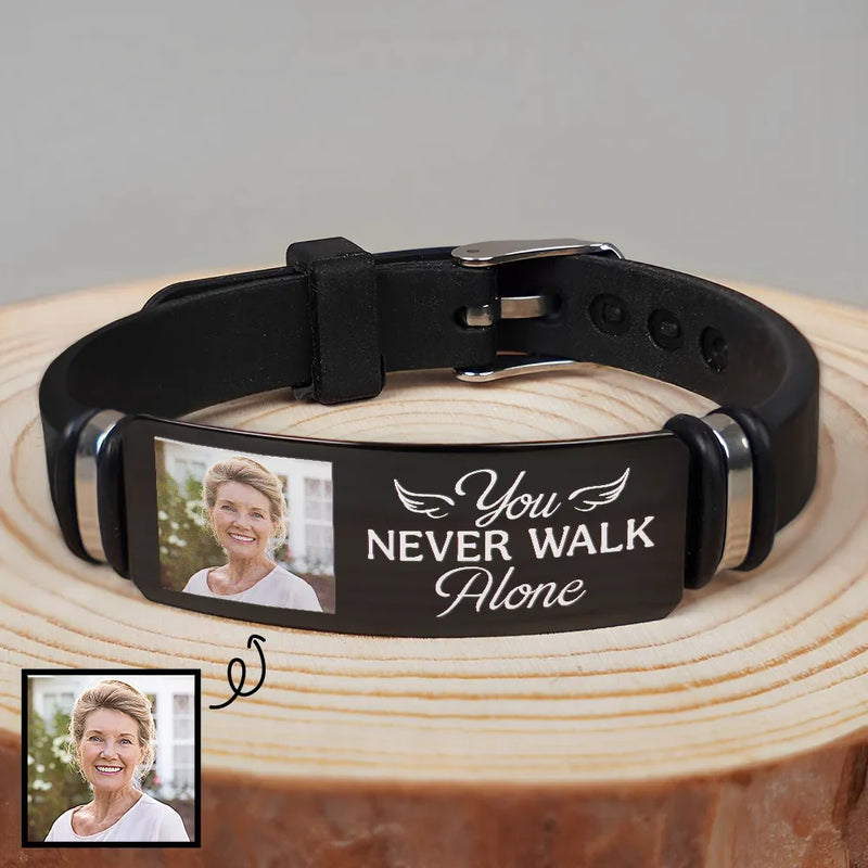 Custom Engraved Photo Bracelet for Men - Sentimental Gift Jewelry MagicInPrints