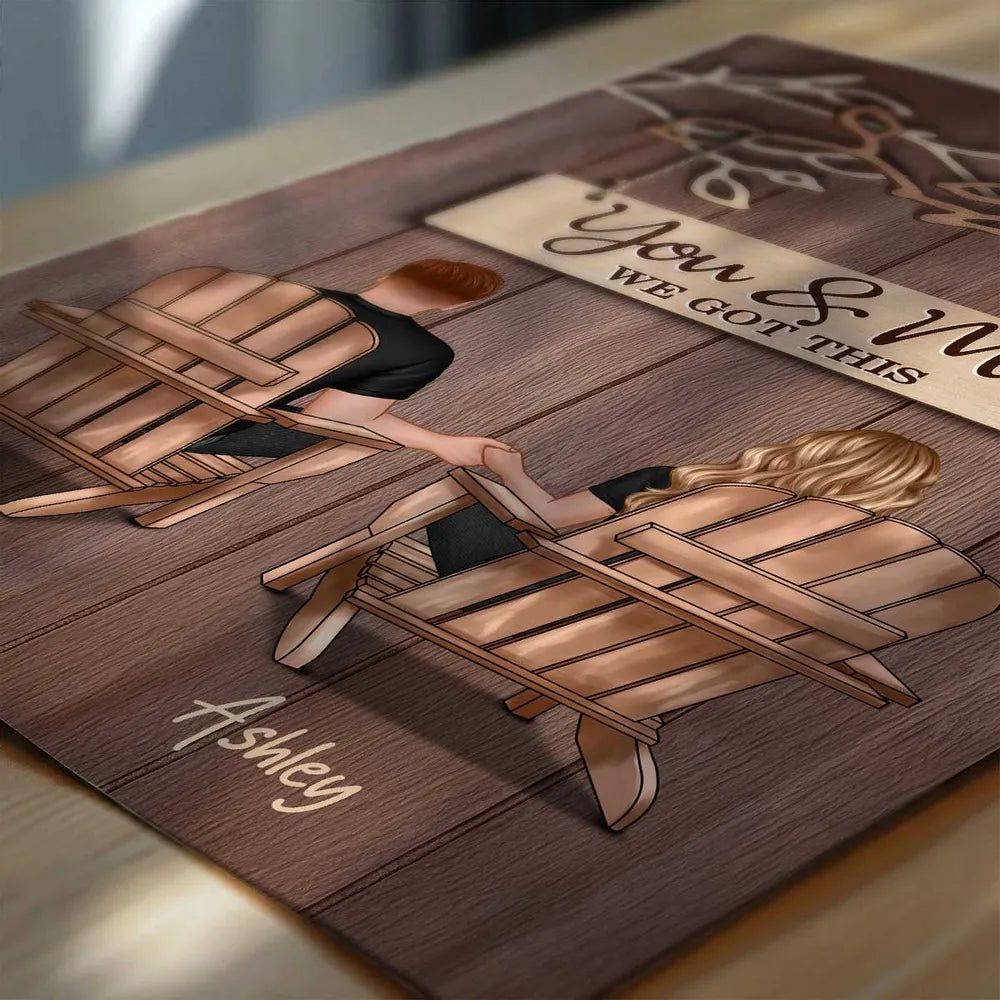 Personalized Couple Wooden Wall Art for Home Decor - Romantic Gift Poster or Canvas MagicInPrints