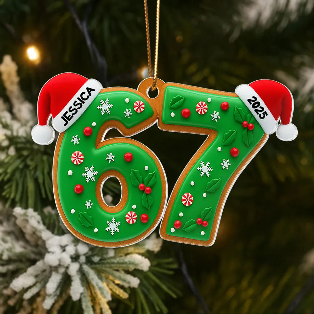 Personalized Christmas Ornament for Kids - Festive Holiday Decoration 2025 Ornament MagicInPrints