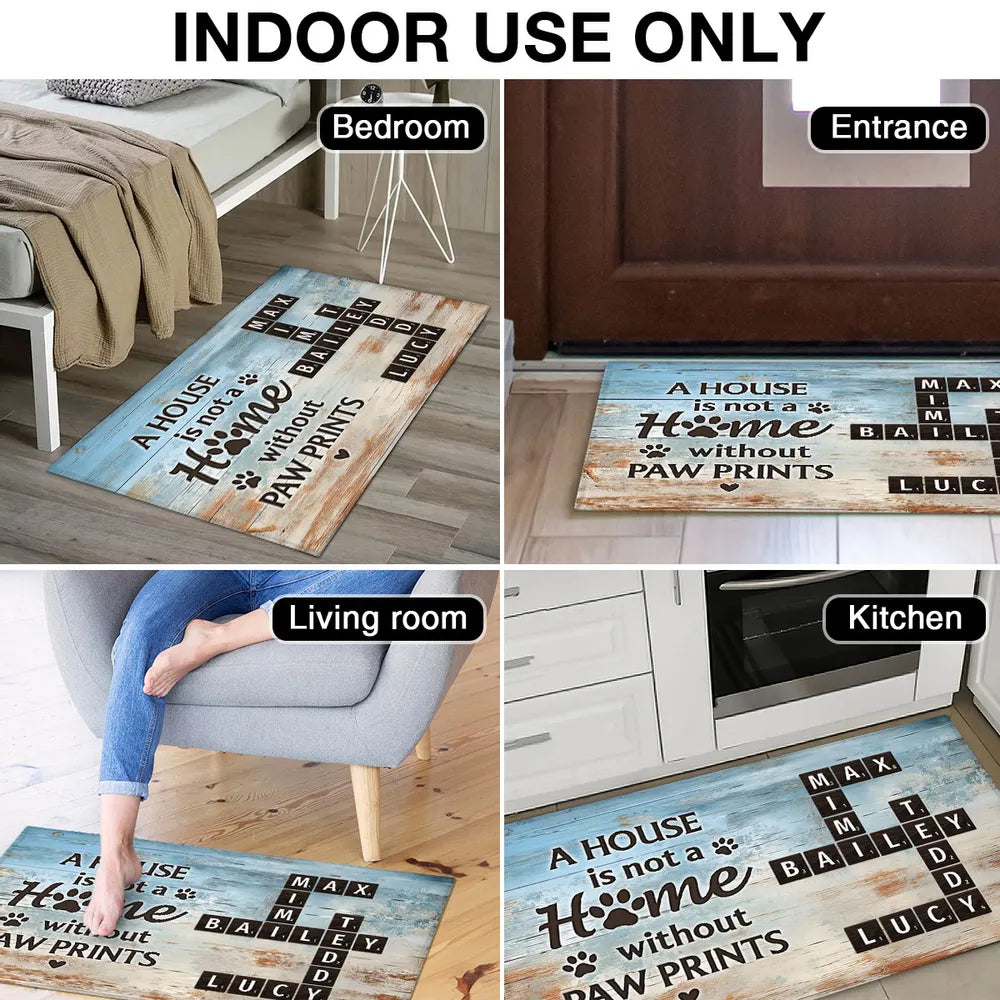 Custom Pet Name Doormat for Cat Lovers - Personalized Home Decor Doormat MagicInPrints