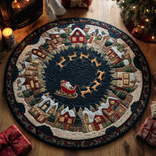Load image into Gallery viewer, Celebrate the Joy of Togetherness – Personalized Quilted Round Mat – Gift for Families Quilted Round Mat MagicInPrints
