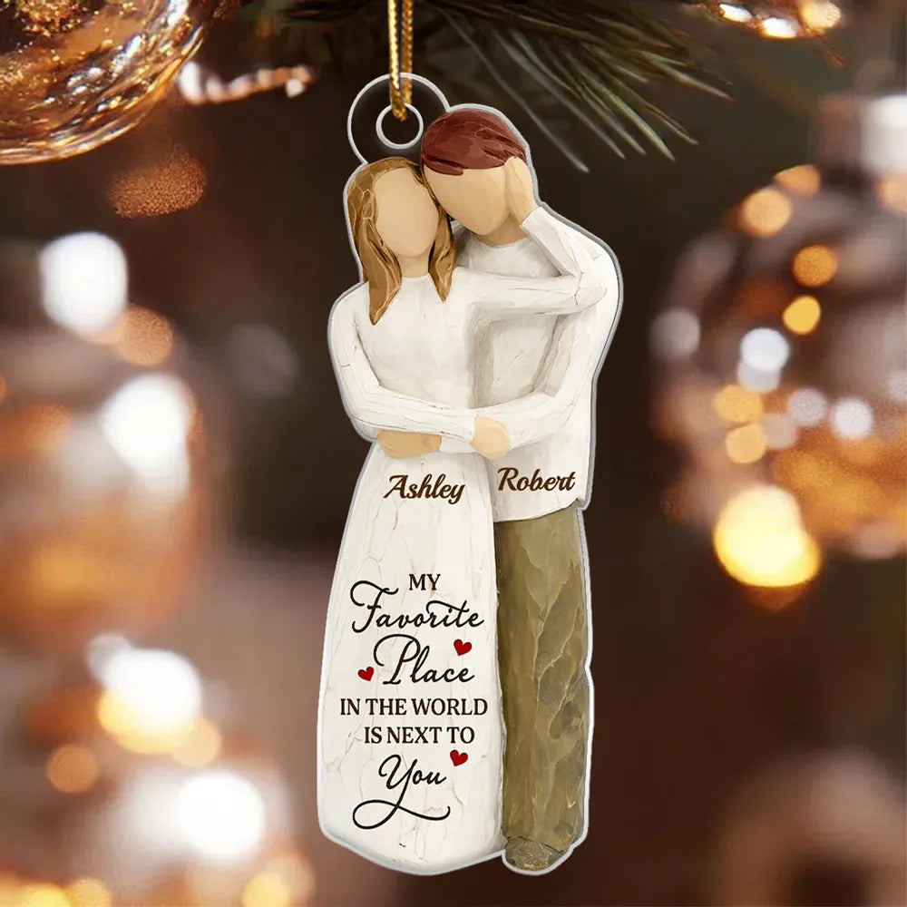 Personalized Couple Ornament for Loved Ones - Sentimental Holiday Keepsake Ornament MagicInPrints