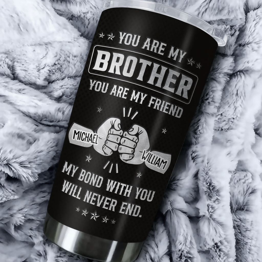 Personalized Brother Tumbler for Men - Sentimental Gift for Sibling Bond Cup MagicInPrints